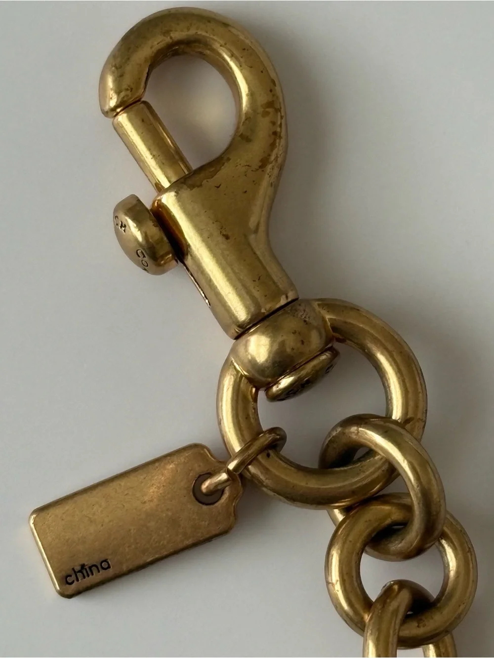 Coach Cherries Brass Gold Handbag Bag Charm